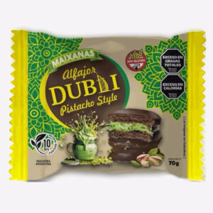 DUBAI ALFAJOR DE PISTACHO CON COBERTURA DE CHOCOLATE 70G
