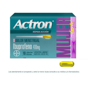 ACTRON MUJER FORTE IBUPROFENO 400MG BLISTER 10U
