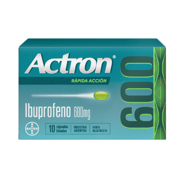 ACTRON RAPIDA ACCION 600 IBUPROFENO 600MG BLISTER 20U