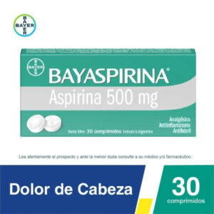 BAYASPIRINA 500MG COMPRIMIDOS CAJA 30U