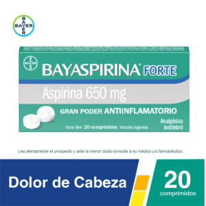 BAYASPIRINA FORTE 650MG COMPRIMIDOS CAJA 20U