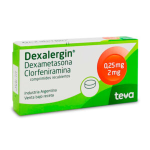 DEXALERGIN ANTIALERGICO ANTIHISTAMINICO COMPRIMIDOS CAJA 20U