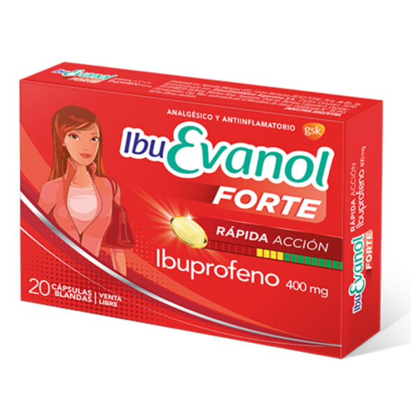 IBUEVANOL FORTE RAPIDA ACCION CAPSULAS IBUPROFENO 400MG BLISTER 20U
