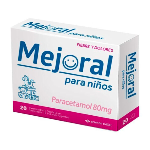 MEJORAL INFANTIL 80MG MEJORALITO BLISTER 20U