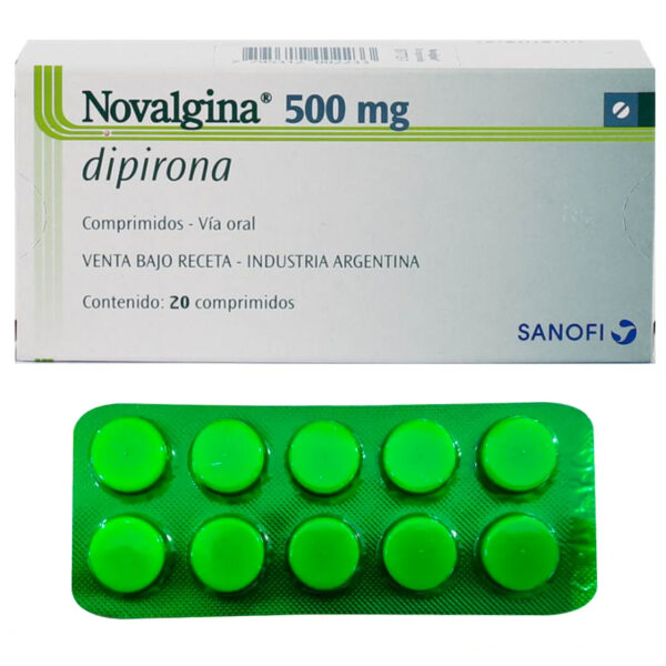 NOVALGINA DIPIRONA 500MG METAMIZOL BLISTER 10U