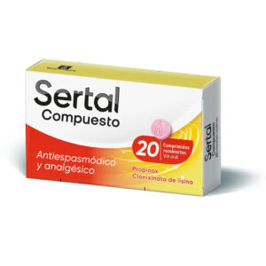 SERTAL COMPUESTO ANTIESPASMODICO COMPRIMIDOS BLISTER 20U