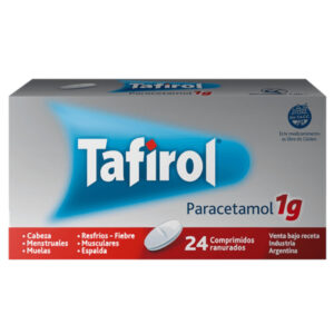 TAFIROL 1G PARACETAMOL COMPRIMIDOS BLISTER 24U