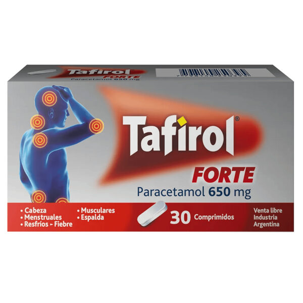 TAFIROL FORTE PARACETAMOL 650MG COMPRIMIDOS BLISTER 30U