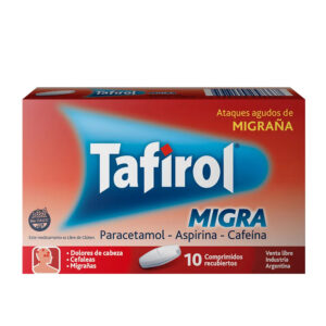 TAFIROL MIGRA PARACETAMOL 500MG ASPIRINA 250MG CAFEINA 65MG BLISTER 10