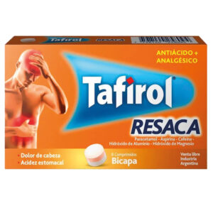 TAFIROL RESACA PARACETAMOL 200MG ASPIRINA 200MG CAFEINA 35MG HIDROXIDO DE ALUMINIO 25MG HIDROXIDO DE MAGNESIO 50MG BLISTER 8U