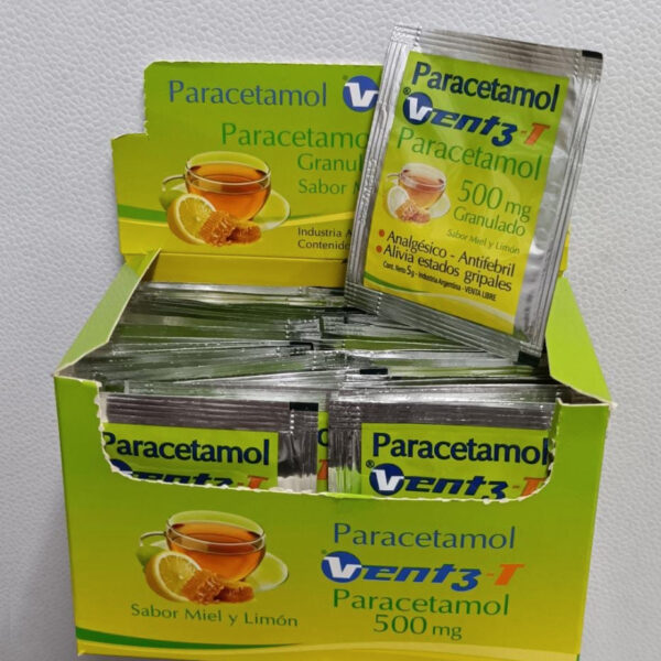 VENT3-T ANALGESICO ANTIFEBRIL PARACETAMOL 500MG TE CALIENTE. 5 SOBRES DE 5G
