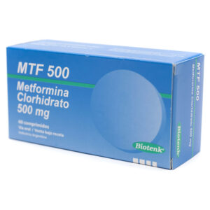 METFORMINA CLORHIDRATO 500MG TABLETA 10U