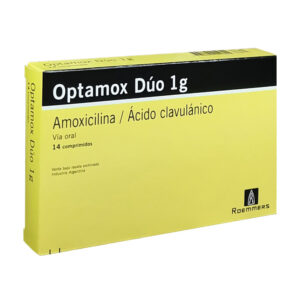 OPTAMOX DUO 1G AMOXICILINA ACIDO CLAVULANICO BLISTER 14U