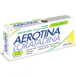 AEROTINA LORATADINA ANTIALERGICO BLISTER 10U
