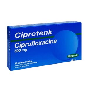 CIPROFLOXACINA 500MG CIPROTENK BLISTER 10U