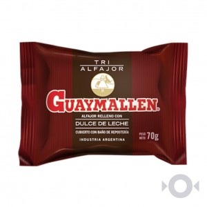 GUAYMALLEN ALFAJOR TRIPLE NEGRO 70G