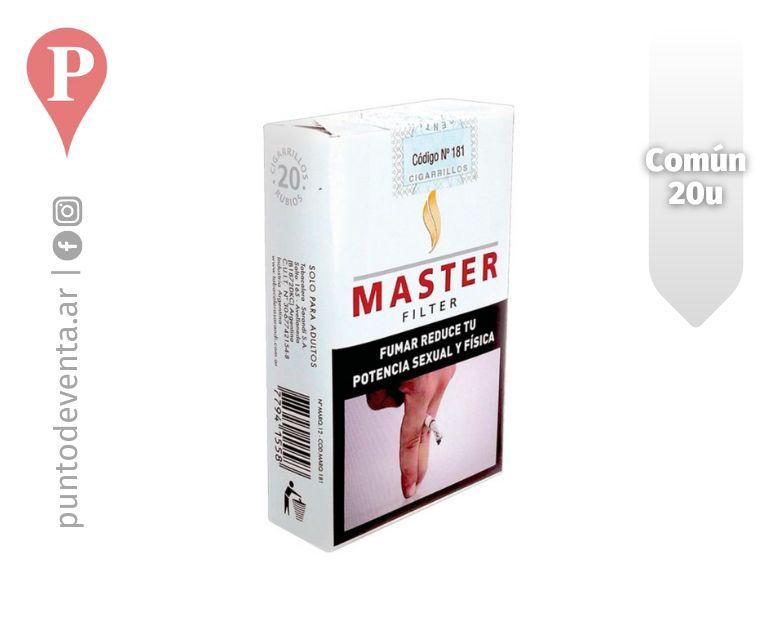 MASTER CIGARRILLO 20U