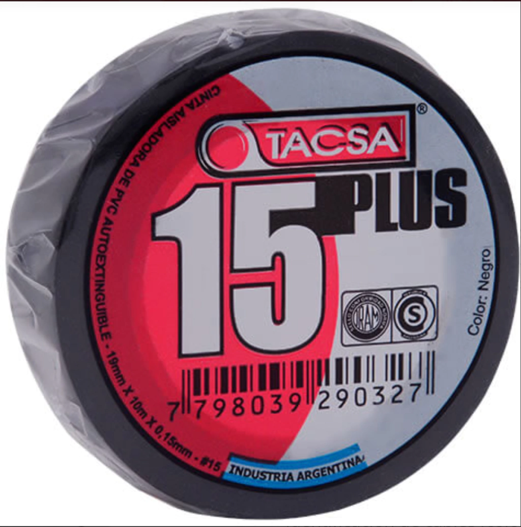 CINTA AISLADORA TACSA/CABLEFIX NEGRA