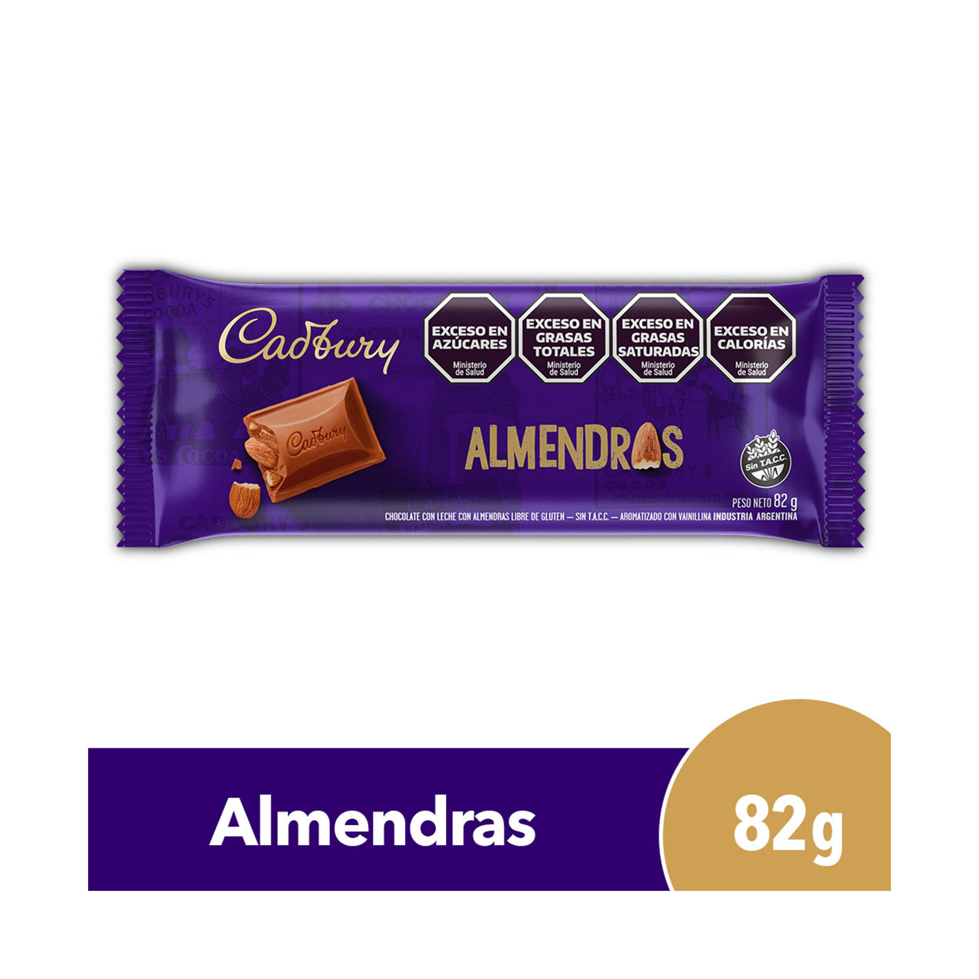 CADBURY ALMENDRAS 72G