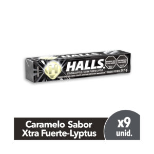 HALLS NEGRO EXTRA FUERTE LYPTUS 25,2G