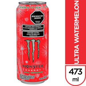 MONSTER ULTRA WATERMELON ROJO 473ML