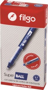 LAPICERA FILGO SUPER BALL NEGRA 0.7MM