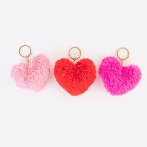 PELUCHE CORAZON LLAVERO COLORES