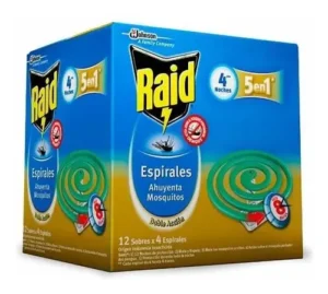 ESPIRALES RAID INSECTICIDA SOBRE 4U