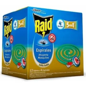 ESPIRALES RAID INSECTICIDA SOBRE 4U