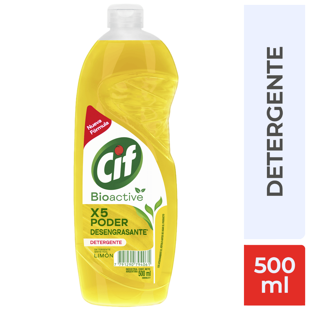 DETERGENTE CIF LIMON 500ML