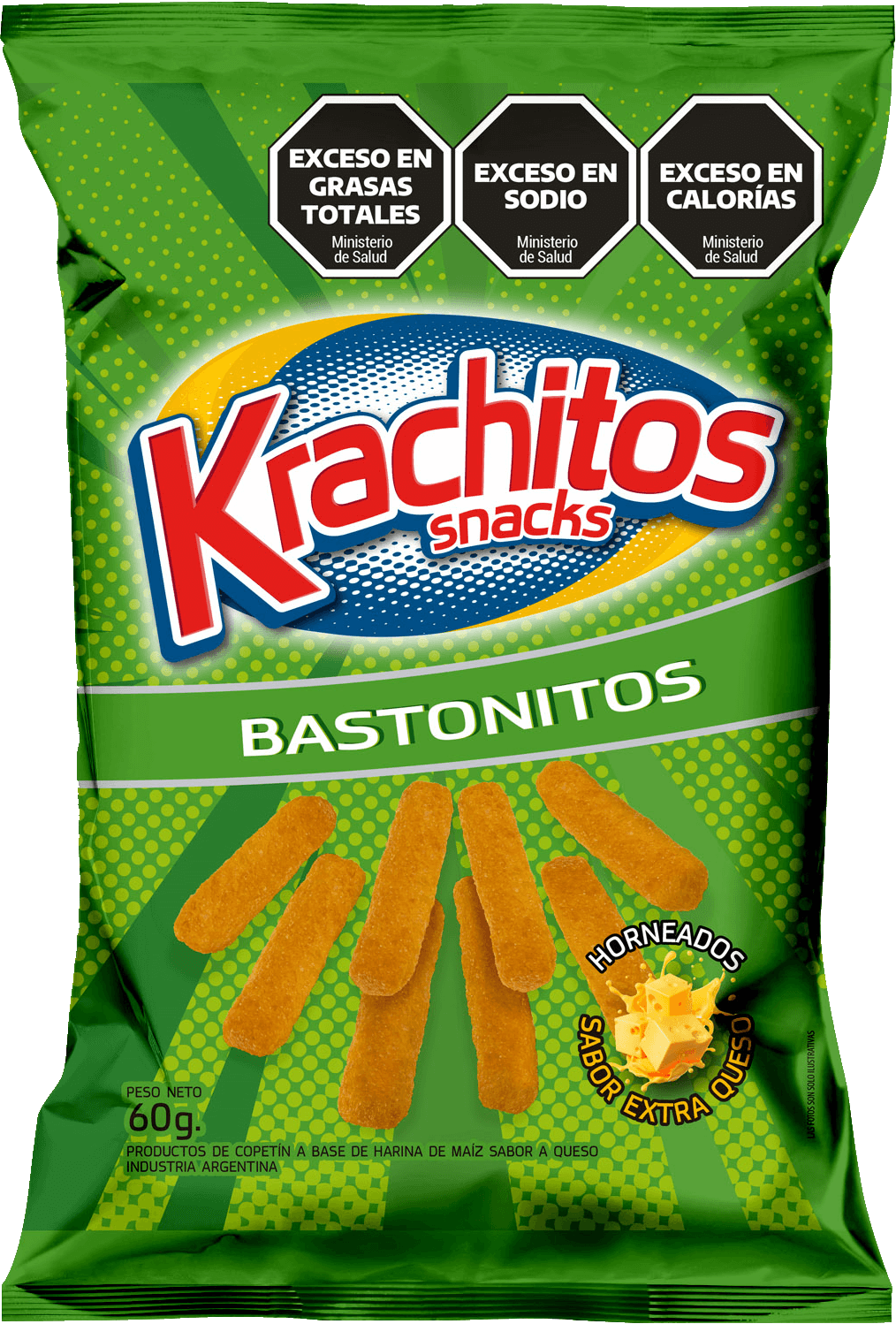 KRACHITOS BASTONITOS DE QUESO 60G