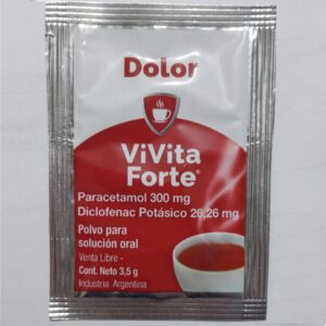 VIVITA FORTE DOLOR TE PARACETAMOL 300MG DICLOFENAC POTASICO 26MG