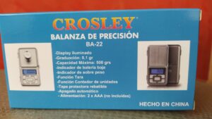 BALANZA ELECTRONICA PORTATIL CROSLEY 10G A 50KG