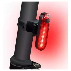 LUZ DE BICICLETA TRASERA RECARGABLE 50 LUMENS 4 MODOS ILUMINACION