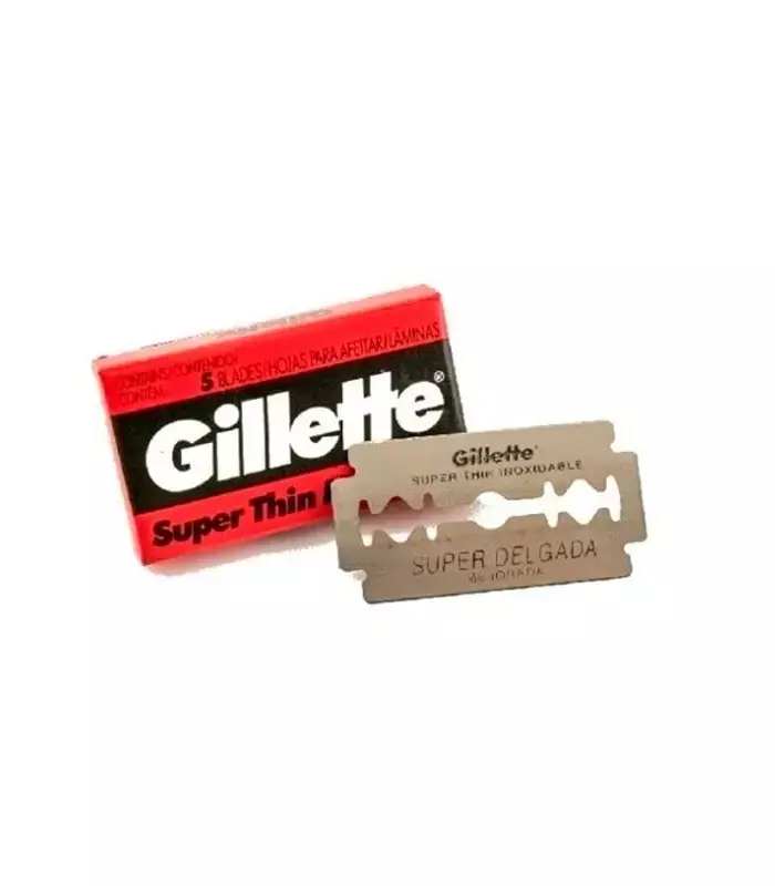 GILLETTE HOJAS DE AFEITAR ROJA SUPER THIN UNIDAD