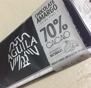 AGUILA CHOCOLATE AMARGO 70% CACAO 150G 08/2021
