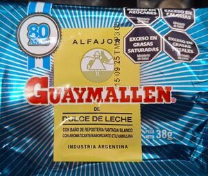 GUAYMALLEN ALFAJOR BLANCO SIMPLE 38G