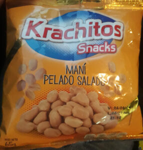 KRACHITOS MANI PELADO SALADO 65G