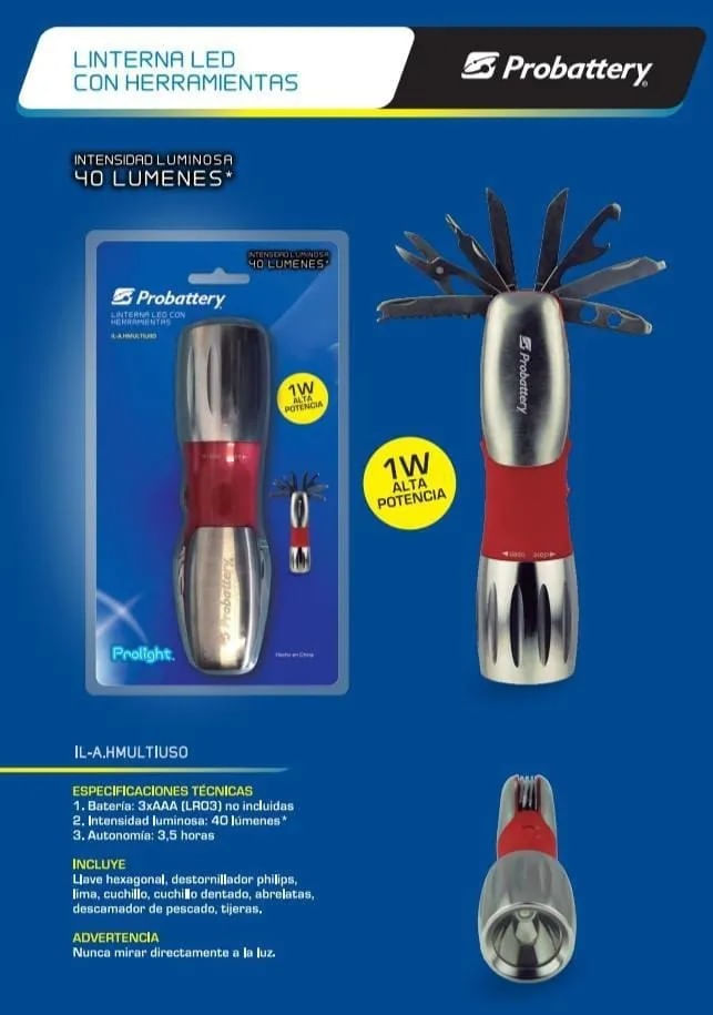LINTERNA BLITZ 3 LED 2AA