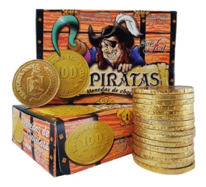 MONEDA PIRATA CHOCOLATE FELFORT (TODOS)