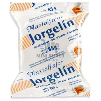 jorgelin blanco alfajor de chocolate blanco 85g