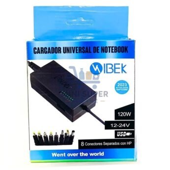 cargador notebook ibek 120w 8 conectores