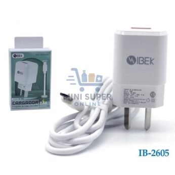 cargador v8 micro usb ibek 2.6a fast charge  ib-2607