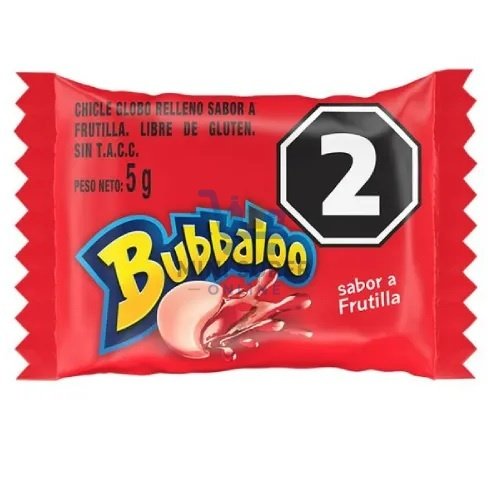 bubbaloo frutilla chicles sueltos 5g
