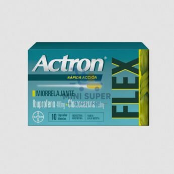 actron flex ibuprofeno 400 + clorzorxazona 250mg blister 10u
