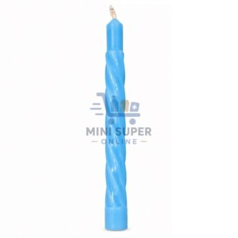 vela de cumpleaños azul