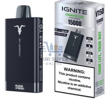 vaper ignite v150 strawberry kiwi 15000 puff