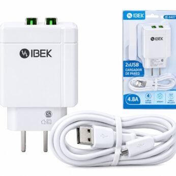 cargador iphone lightning 3.1a ibek ib-3023