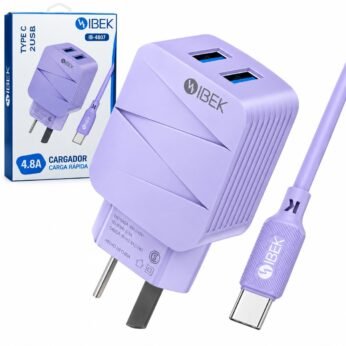 cargador tipo c ibek ib-4807 po c 4.8a